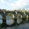 A ponte medieval de Pontevea | Imaxe Wikipedia 