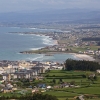 Vista aérea de Foz desde o miradoiro de Pico da Lebre. Turgalicia