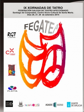 Cartel das Xornadas de Teatro de Fegatea