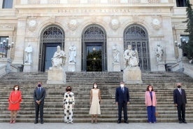 Feijóo acompañó a S.M. la reina Letizia en la inauguración de la exposición sobre Emilia Pardo Bazán