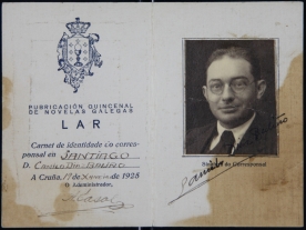  Galiciana, a biblioteca dixital de Galicia, acaba de incorporar o fondo documental do artista, escritor e intelectual galeguista Camilo Díaz Baliño