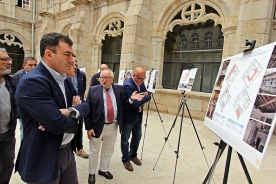 O conselleiro de Cultura, Educación e Ordenación Universitaria, Román Rodríguez, participou esta mañá na presentación do Plan director do Mosteiro de Santa María de Montederramo