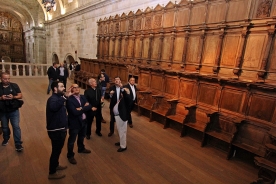 O conselleiro de Cultura, Educación e Ordenación Universitaria, Román Rodríguez, participou esta mañá na presentación do Plan director do Mosteiro de Santa María de Montederramo