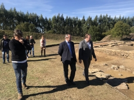 O delegado territorial, José Manuel Balseiro, en Castro de Rei