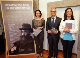 O conselleiro de Cultura, Educación e Ordenación Universitaria, Xesús Vázquez Abad, participou hoxe na inauguración da exposición ‘Outros verbos, novas lecturas: Valle Inclán traducido [1906-1936]’