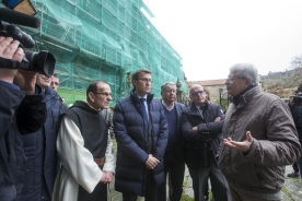 El presidente de la Xunta visitó hoy el Monasterio de Santa María A Real de Oseira