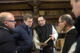 El presidente de la Xunta visitó hoy el Monasterio de Santa María A Real de Oseira