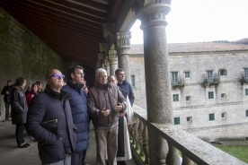 El presidente de la Xunta visitó hoy el Monasterio de Santa María A Real de Oseira