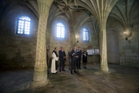 El presidente de la Xunta visitó hoy el Monasterio de Santa María A Real de Oseira