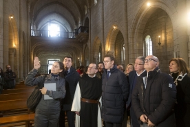 El presidente de la Xunta visitó hoy el Monasterio de Santa María A Real de Oseira