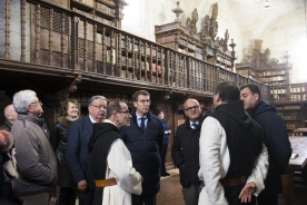 El presidente de la Xunta visitó hoy el Monasterio de Santa María A Real de Oseira