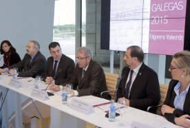 El conselleiro de Cultura, Educación e Ordenación Universitaria, Román Rodríguez, presentó hoy en la sala Eisenman del Gaiás la programación promovida por la Xunta de Galicia para conmemorar las Letras Galegas 2015