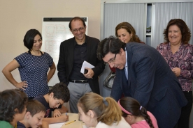 O secretario xeral de Cultura, Anxo Lorenzo, visitou esta mañá a Biblioteca Pública Juan Compañel de Vigo