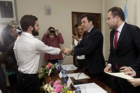 O conselleiro de Cultura, Educación e Ordenación Universitaria, Román Rodríguez, presidiu hoxe a entrega do Premio de Relato Breve Nélida Piñón