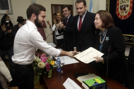 O conselleiro de Cultura, Educación e Ordenación Universitaria, Román Rodríguez, presidiu hoxe a entrega do Premio de Relato Breve Nélida Piñón