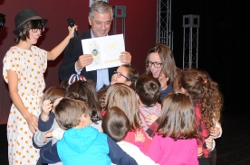 O secretario xeral de Política Lingüística, Valentín García, asistiu esta mañá á entrega de premios da VI edición do certame de cine OUFF Escola