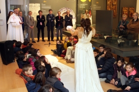 Román Rodríguez no Museo das Peregrinacións e de Santiago