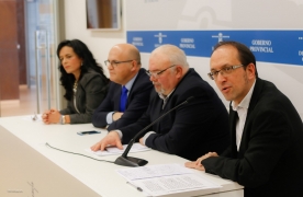 Anxo Lorenzo en la presentación del evento, que tuvo lugar en el Centro Cultural Marcos Valcárcel