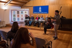 Anxo Lorenzo na presentación da obra