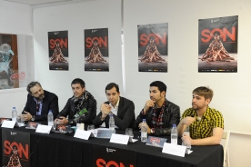 O director de Agadic, Jacobo Sutil, na rolda de prensa da estrea de 'Son'