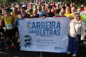 O conselleiro de Cultura, Educación e Ordenación Universitaria, Román Rodríguez, deulle esta mañá o pistoletazo de saída á III edición da Carreira Camiño das Letras