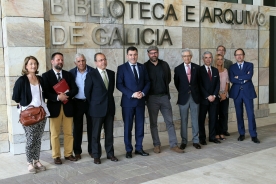 Román Rodríguez destacou no acto a importancia deste iniciativa para a salvagarda e difusión “da memoria dunha institución única para o estudo da historia de Compostela e Galicia” 