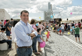 El conselleiro de Cultura, Román Rodríguez, asistió a la celebración de Cidade Imaxinaria