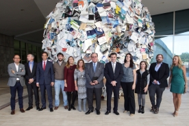 O conselleiro de Cultura na entrega de premios 