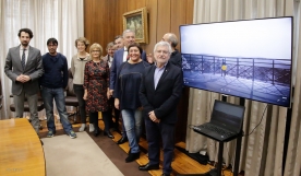 Valentín García participou esta mañá no acto de presentación da peza audiovisual que contou co apoio da Consellería de Cultura e Educación no marco da programación Letras Galegas 2016 da Xunta de Galicia