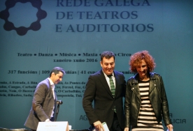 El conselleiro de Cultura, Educación e Ordenación Universitaria, Román Rodríguez, presentó la nueva programación semestral de la Rede Galega de Teatros e Auditorios