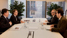 Reunión entre o presidente do Goberno galego, Alberto Núñez Feijóo e o ministro de Cultura e Deporte, José Guirao Cabrera